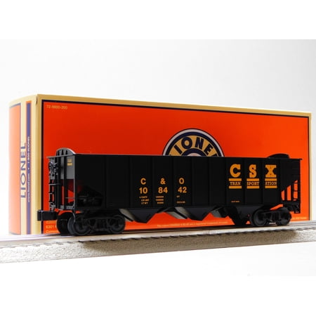 LIONEL CSX 3-BAY HOPPER W/PEAKED ENDS #108442 O GAUGE TRAIN CAR 2542229