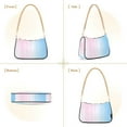 thumbnail image 7 of FORMRS Womens Shoulder Bag with Chain Strap Clutch Purse Cute Tote Handbag, Light Blue Stripes, 7 of 7