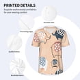 thumbnail image 3 of Lsque Cute Ink Drawn Elephants Pattern Mens Polo Golf Shirts Funny Graphics Shorts Sleeve Button Shirts Baseball T-shirt-4X-Large, 3 of 7