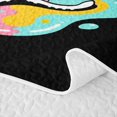 thumbnail image 5 of Feelyou Baseball Ice Crean Drip Bed Spread Queen for Boys Girls, Streetwear Hotdog Queen Coverlet Set, 3 Pieces, 5 of 7