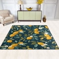 thumbnail image 2 of Yayeee Area Rugs for Living Room 5.2'x4' Non Slip Washable Bedroom Floor Carpet, Blue Lemons, 2 of 5