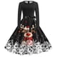 thumbnail image 3 of Vestidos Casuales Para Mujer Moda Femenina Casual Navidad Cuello En V Mujeres Navidad Gráfico Elegante Vestidos Sin Mangas Moda Sexy Floral, 3 of 3