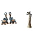 thumbnail image 1 of Escultura de resina moderna de y dama tribal, adorno de mesa coleccionable para el hogar, la oficina, el escritorio, la decoración, regalo, 1 of 8