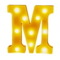 thumbnail image 2 of LED Marquee 26 Letters Lights Sign M, Light Up Number Letters Sign Warm White for Party Home Birthday Anniversary Battery Powered, 2 of 5