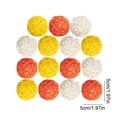 thumbnail image 3 of 15 Pieces Wicker Rattan Balls Decorative Orbs Vase Fillers for Craft, Party, Wedding Table Decoration, Diameter 2 Inch, 3 of 6