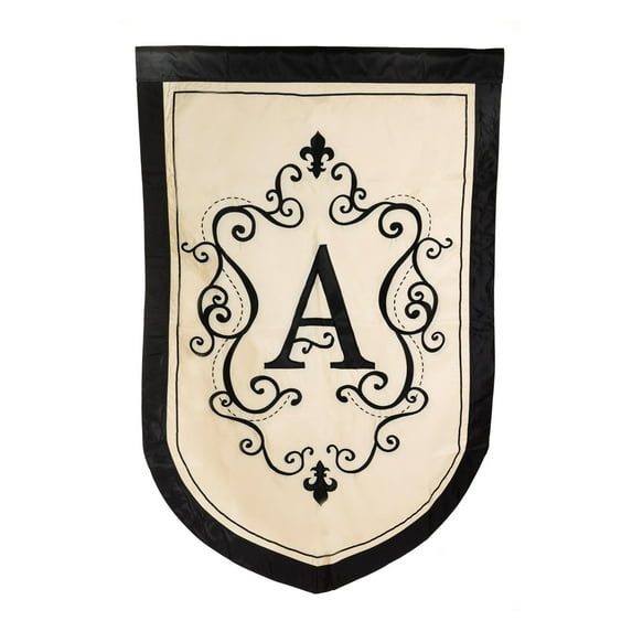 Monogram Estate Size Flag - A