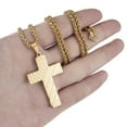 thumbnail image 4 of APSVO Gold Cross Necklaces for Men Boys American Flag Pendant Chain Catholic Christian Religious Birthday Valentines Day Jewelry Gifts Teen Him Dad Boyfriend Husband Male Son Adults Kids Age Ideas, 4 of 7