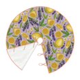 thumbnail image 3 of Balery Lavender Flowers Printed Christmas Tree Skirt , Merry Christmas Party Christmas Tree Decoration,Adjustable Tree Skirt-36", 3 of 8