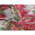 thumbnail image 3 of Ambesonne Rose Pattern Quilted Bedspread Set 3 Pcs, Aquarelle Flower Leafy, King, Dark Coral Laurel Green, 3 of 4