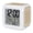 Beige, Brown, variant on Orange Fall Geometric Digital Alarm Clock for Bedrooms,Smart LED Alarm Clock with 7 Color Changing Night Light,Modern Abstract Art Plaid Gingham Silent Wake Up Clocks for Sleep Study 3.2"x3.2"