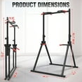 thumbnail image 4 of Mikolo Foldable Pull up Bar Station, 7 Positions Adjustable Multifunction Power Tower Free-Standing Strength Equipment for Home Workout, 4 of 6