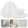 thumbnail image 2 of HONMEET  Decorative Toilet Bolt Caps ABS White Simple Design Protective Cover 1 Set 1.7×1.7×1.2in, 2 of 8