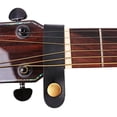 thumbnail image 4 of UDIYO Faux Leather Guitar Neck Headstock Strap Holder Button Lock with Metal Fastener, 4 of 7