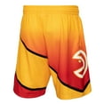 thumbnail image 3 of Men's Mitchell & Ness Gold/Red Atlanta Hawks 1986/87 Hardwood Classics Fadeaway Reload 3.0 Swingman Shorts, 3 of 4