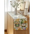 thumbnail image 5 of Table Runner 72 Inches Long for Kitchen Dining, Sunflowers Dresser Scarf Farmhouse, Dining Table Decorations for Wedding/Parties, Spring Gnomes Hydrangea Daisy Botanical Beige 16 x 72 In, 5 of 8