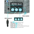 thumbnail image 4 of PULLIMORE Women Men Wireless Bluetooth Smart Beanie Hats Winter Warm Knitted Music Caps with Built-in Headphones Headset Stereo Speakers and Mic (Blue), 4 of 9