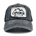 thumbnail image 2 of Gorra de béisbol vintage Trucker Explorer con parche de algodón lavado, 2 of 3