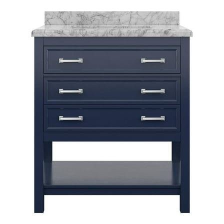 Design Element Affinity 31" Single Sink Bathroom Vanity in Blue