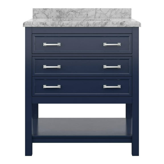 Design Element Affinity 31" Single Sink Bathroom Vanity in Blue