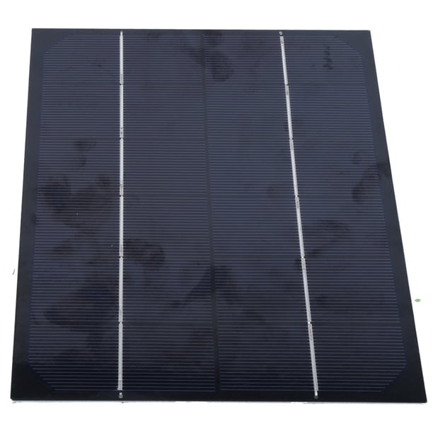 M Buder Panel Solar Monocristalino 6W 6V para Exteriores y Cargador de Batería Portátil (20 cm / 7.87 in)
