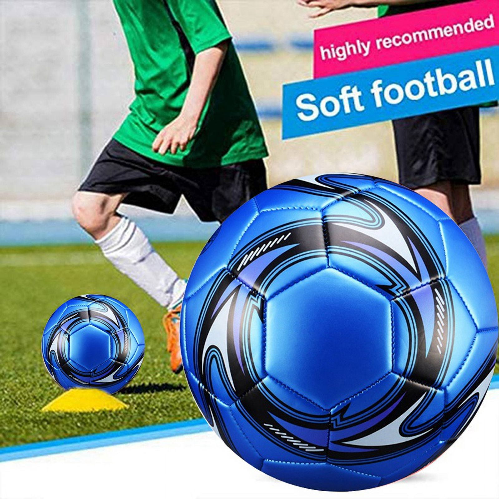 2Pcs Professional Soccer Ball Size 5 Official Soccer Training Football Ball Competition Outdoor Football Blue