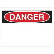 Brady Sign,Danger,10X14",Red/Bk /Wht,Blk 25361