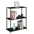 thumbnail image 2 of Convenience Concepts Designs2Go Classic Glass 3 Shelf Bookcase, Black Glass, 2 of 5