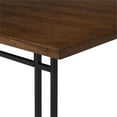thumbnail image 2 of 60" Modern Veneer Table with Metal Legs - Walnut, 2 of 12