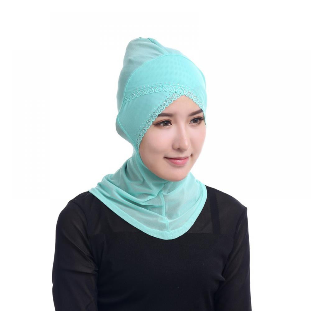 Ladies Chiffon Long Scarf Headwear Muslim Hot Drill Hijab Wrap Shayla Arab Shawl 