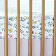 thumbnail image 2 of Parent's Choice Cotton Fitted Crib Sheets for Baby Girls, Floral, 2-Pack, 2 of 6