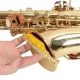 thumbnail image 2 of Shisuyan Golden Saxophone Bell Cover for Instrument Protection and Sound Reduction Elastic Fabric One Size Fits Most, 2 of 9