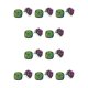 thumbnail image 3 of Qarigey Pendientes de tuerca elegantes, estilo Simple, accesorios de decoración de moda, pendientes de tuerca pequeños con estilo para chicas jóvenes, tipo 9 10piezas Qarigey CBP374563, 3 of 4