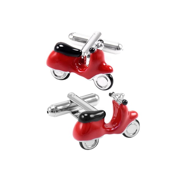 Gemelos de Motocicleta Jinwen de Novedad de Metal Regalo Divertido Rojo