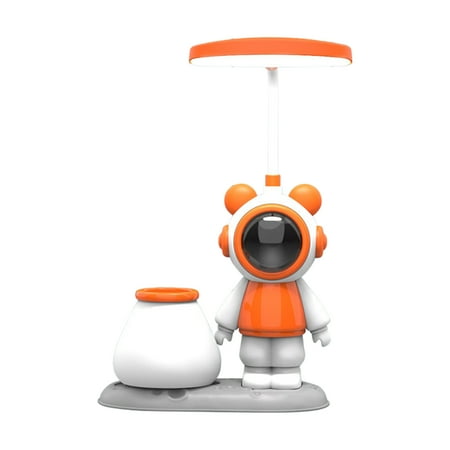 

Diy Space Bear Reading Lamp Cartoon Led Learn Bedroom Astronaut Small Night Light