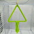 thumbnail image 4 of 6.69 x 6.69 x 0.79 inch Bird Cage Rope Sway Perch with Soft Ring Bed for Small to Medium Birds Gnaw Resistance Toys for Budgie Canary Parakeet (Green), 4 of 6