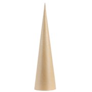 Factory Direct Craft Extra Large Paper Mache Doll Cones, Set of 6, 24 Inch Unfinished Craft Forms