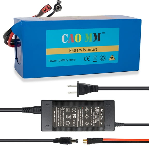 36V 10Ah Ebike Battery Pack Electric Scooter Bike Lithium Battery 750W for Adult Electric Bicycle Motor with 2a Charger