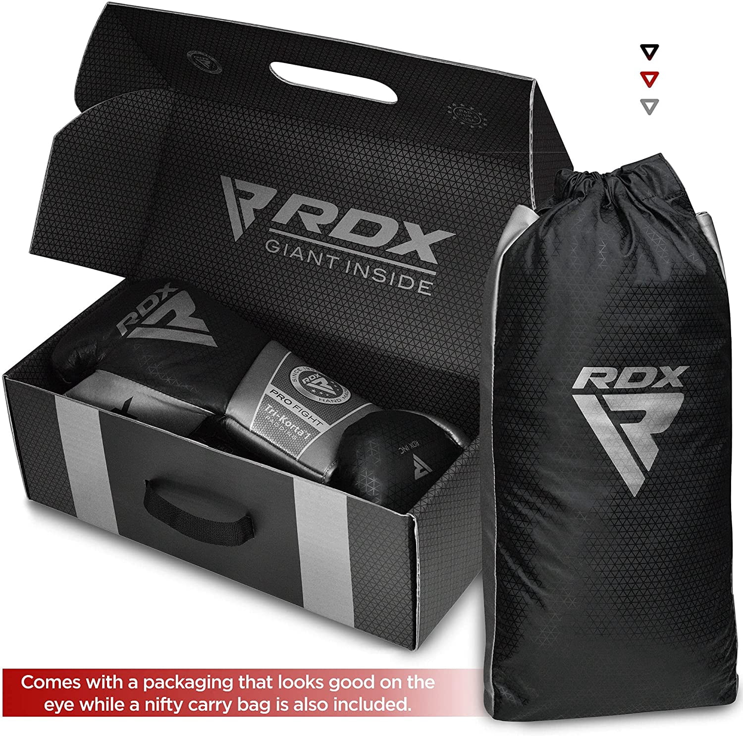 RDX Boxing Gloves for Fighting Muay Thai Mitts, Maya Hide Leather Mark PRO Lace-Up Training Glove for Sparring, Kickboxing, Punch Bags, Focus Pads and Double End Ball Punching