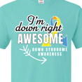 thumbnail image 4 of Inktastic Im Down Right Awesome Down Syndrome Awareness with Arrow T-Shirt, 4 of 5
