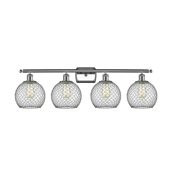 Innovations Lighting 516-4W Farmhouse Chicken Wire Farmhouse Chicken Wire 4 Light 36" Wide