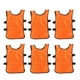 thumbnail image 1 of EeaseMX 6 chalecos de fútbol naranjas para niños, transpirables, para entrenamiento de fútbol., 1 of 7