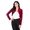 Burgundy Red, variant on Fashion Secrets Women`s Collarless Open Front Velvet Bolero Shrug Cardigan Cropped Jacket Sweater (Burgundy Red, XX Large)