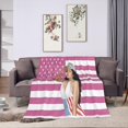 thumbnail image 4 of Blanket Nicki and Minaj Ultra-Soft Micro Fleece Wollen Blankets Throw Blankets Carpet Gift for Home Decoration,Decor Sofa,Office,Dormitory Bed car Camp Couch All Seasons, 4 of 5