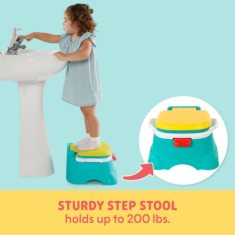 Sesame Street Elmo Hooray 3 in 1 Potty Chair Toilet Trainer Step Stool Flush Handle Unisex