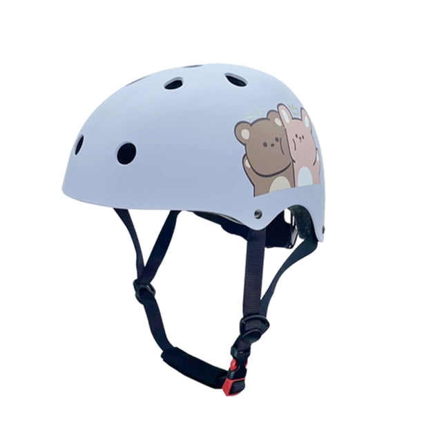 Wosthever ABS Stay Safe Casco hueco Actividades al aire libre como ciclismo y patinaje sobre ruedas Ropa Deportiva, Zapatos Osos celestes S【51-54CM】