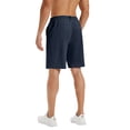 thumbnail image 3 of NEIKU Men's Casual Shorts 9" Lightweight Golf Shorts for Men Stretch with 3 Pockets Quick Dry Breathable Work Shorts Navy 4XL, 3 of 8