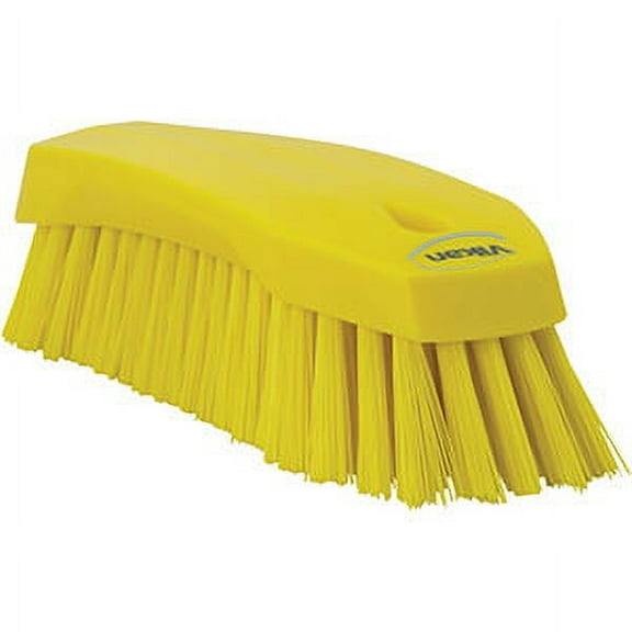 Vikan Large Hand Brush- Stiff - Yellow (2 Units)