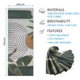 thumbnail image 2 of Green Boho Geometric and Plant Pattern (4) Hot Yoga Mat Towel Non Slip for Hot Yoga - Quick-Drying Yoga Mat Cover with 4 Corner Pockets with Travel Bag - Hot Yoga Towel Non Slip 74"x26", 2 of 6