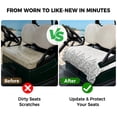 thumbnail image 4 of Golf Cart Seat Covers for 2 Seater,Wildflowers Microfiber Cart Seat Towel Blanket,Spring Country Black Grey Floral Leaf Plant Absorbent NonSlip Bench Seats Protector for Golf Course 51"x31", 4 of 9