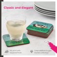 thumbnail image 3 of Pimpernel Dans le Jardin Collection Coasters | Set of 6 | Cork Backed Board | Heat and Stain Resistant | Drinks Coaster for Tabletop Protection | Measures 4” x 4”, 3 of 7